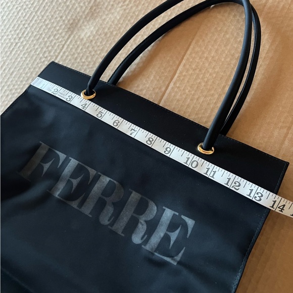 Gianfranco Ferre authentic black tote, shoulder bag - Picture 6 of 14